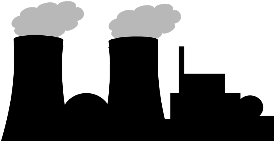 Nuclear Power Plant Transparent Clipart (960x502), Png Download