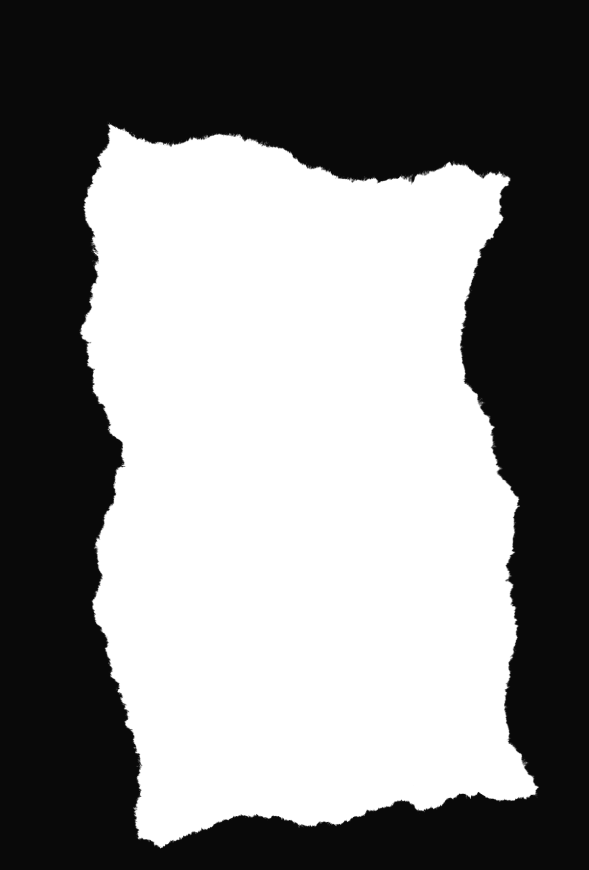 Ripped Paper Png - Monochrome Clipart (589x870), Png Download