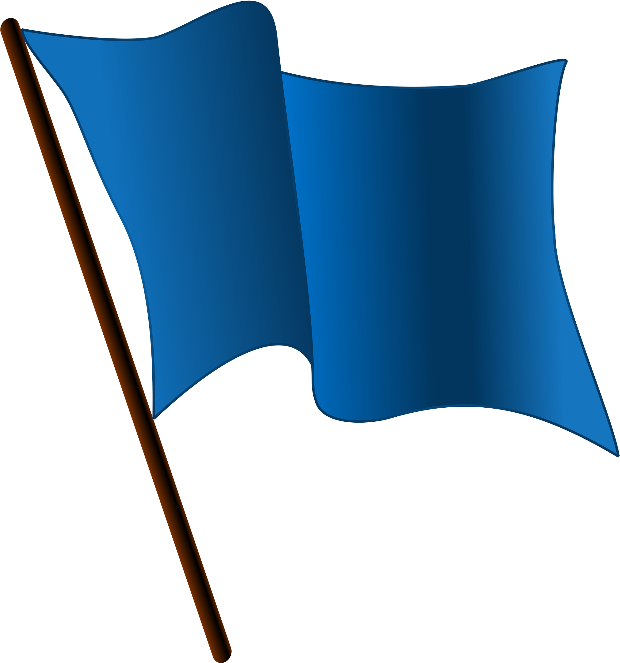 Open - Blue Flag Clipart (2000x2153), Png Download