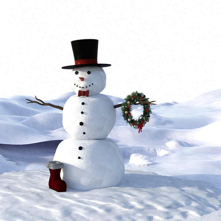Snow Man, Winter, Wintry, Christmas, Cold, Snow, Slide - Muñecos De Nieve Imágenes Clipart (720x720), Png Download