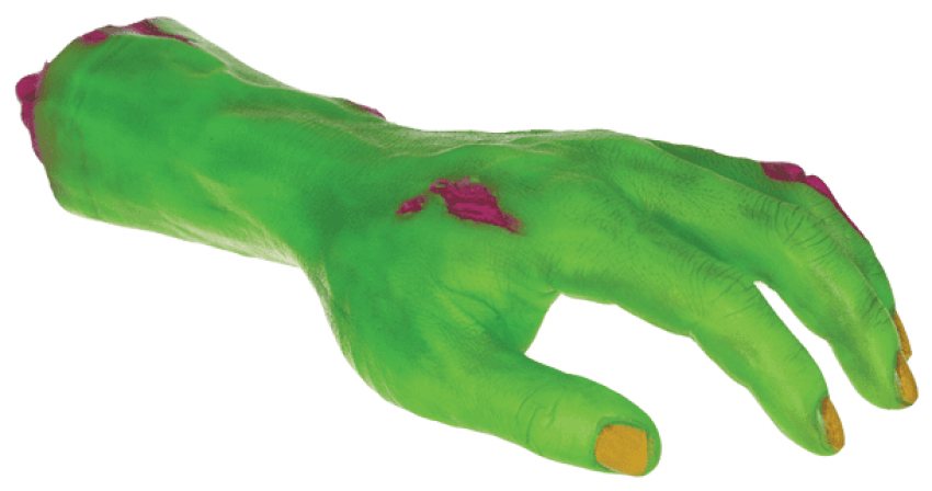 Free Png Download Seasons Neon Zombie Hand Png Images - Frog Clipart (850x448), Png Download