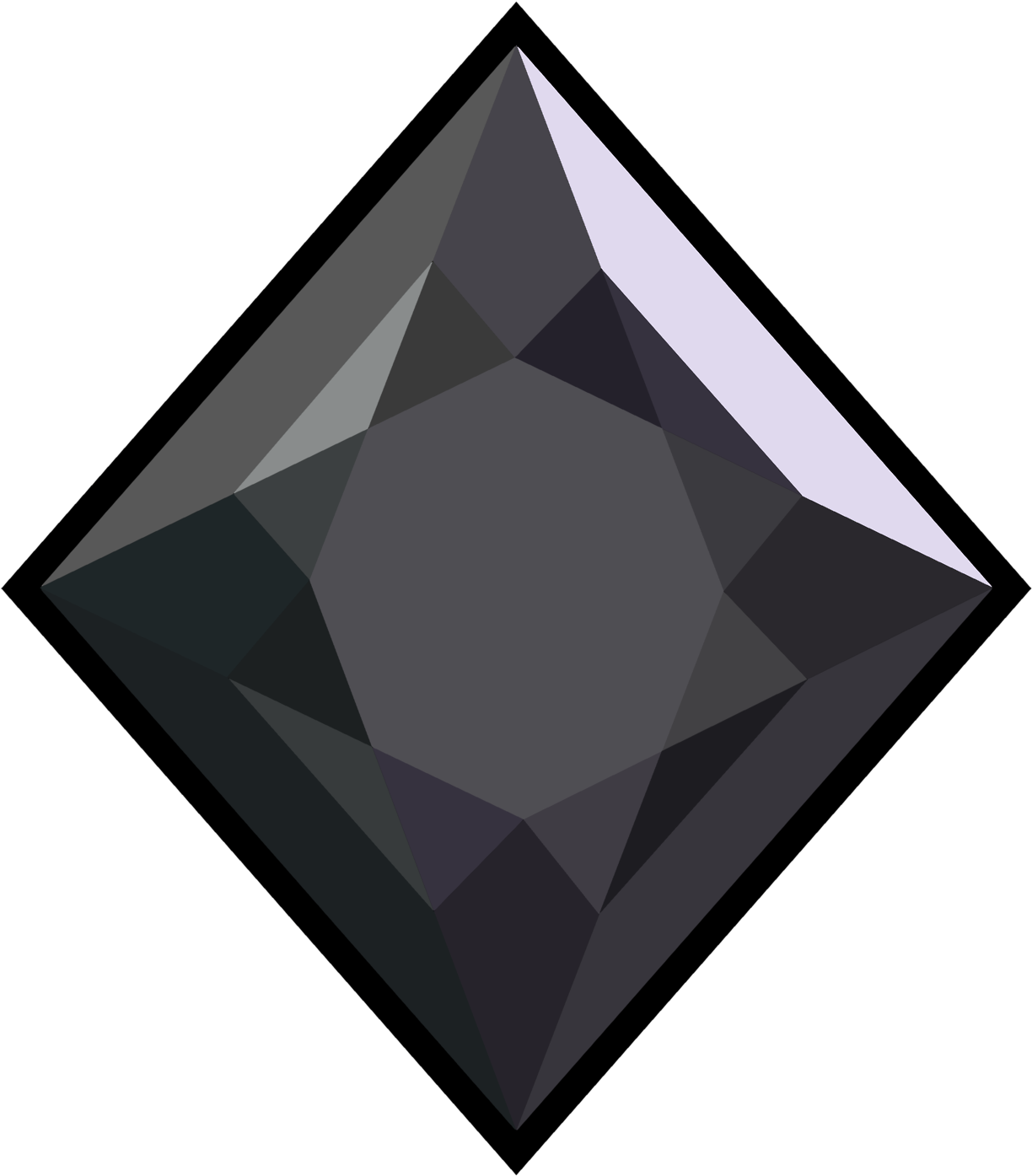 Black Diamond Png - Steven Universe Black Diamond Gem Clipart (1280x1517), Png Download