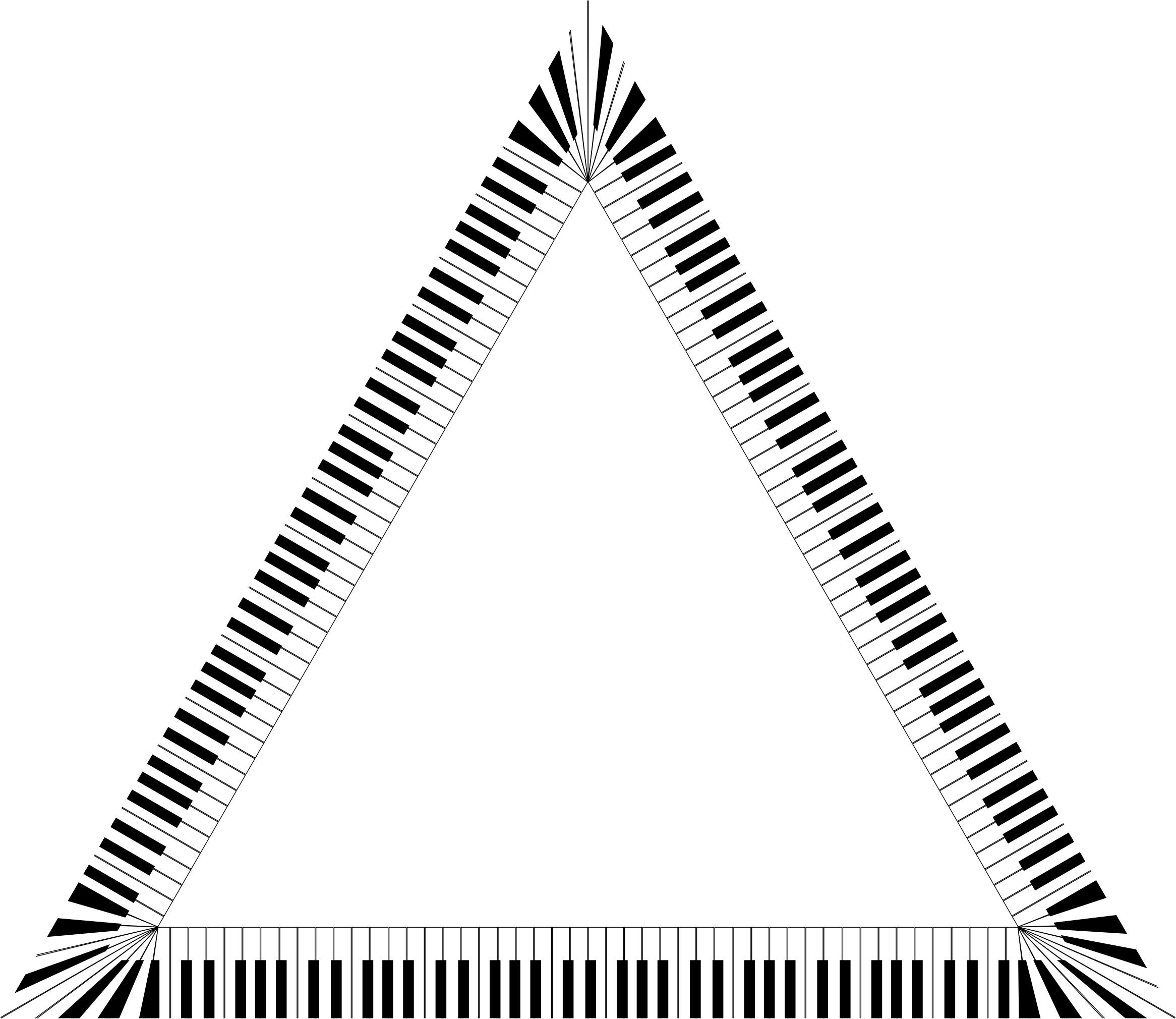 This Free Icons Png Design Of Piano Keys Triangle Clipart (2332x2020), Png Download