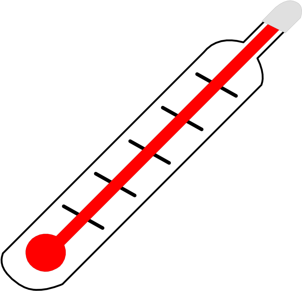 Goal Thermometer Shape Png 7 Template Football Clipart - Thermometer Clipart Png Transparent Png (1024x991), Png Download