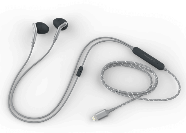 Product Pack Shot Of A Libratone Q Adapt In-ear Lightning - Transparent Background Earphones Transparent Clipart (640x593), Png Download
