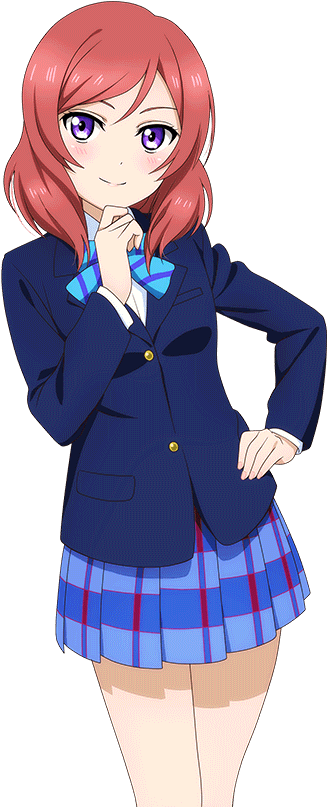 63555088 - Love Live Maki Nishikino Clipart (640x890), Png Download