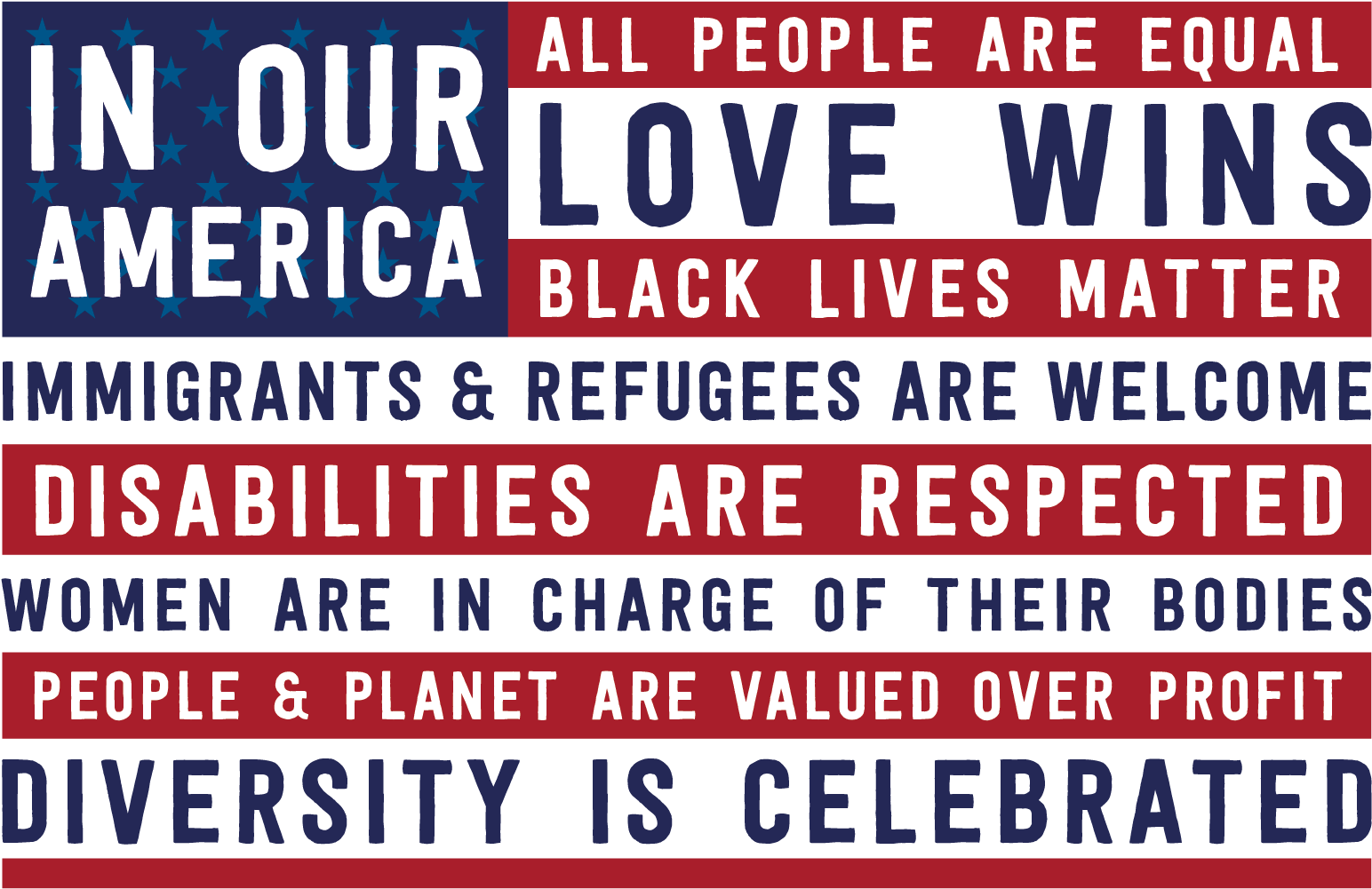 Our America Yard Sign Clipart (1626x1050), Png Download