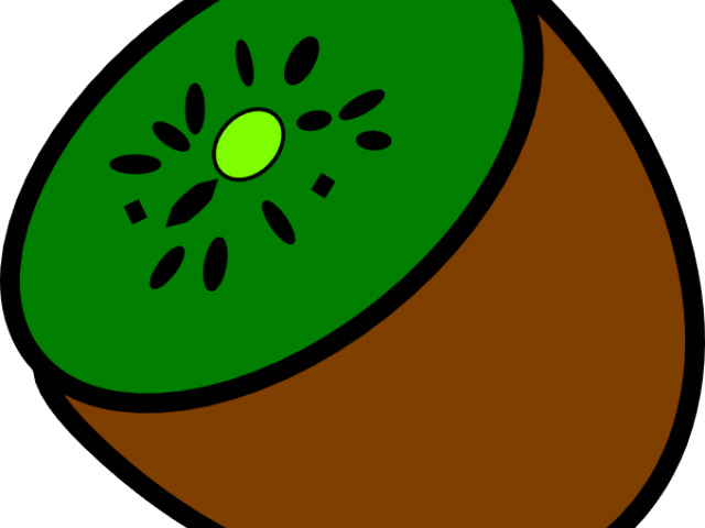 Kiwi Clipart Half - Kiwi Clip Art - Png Download (640x480), Png Download
