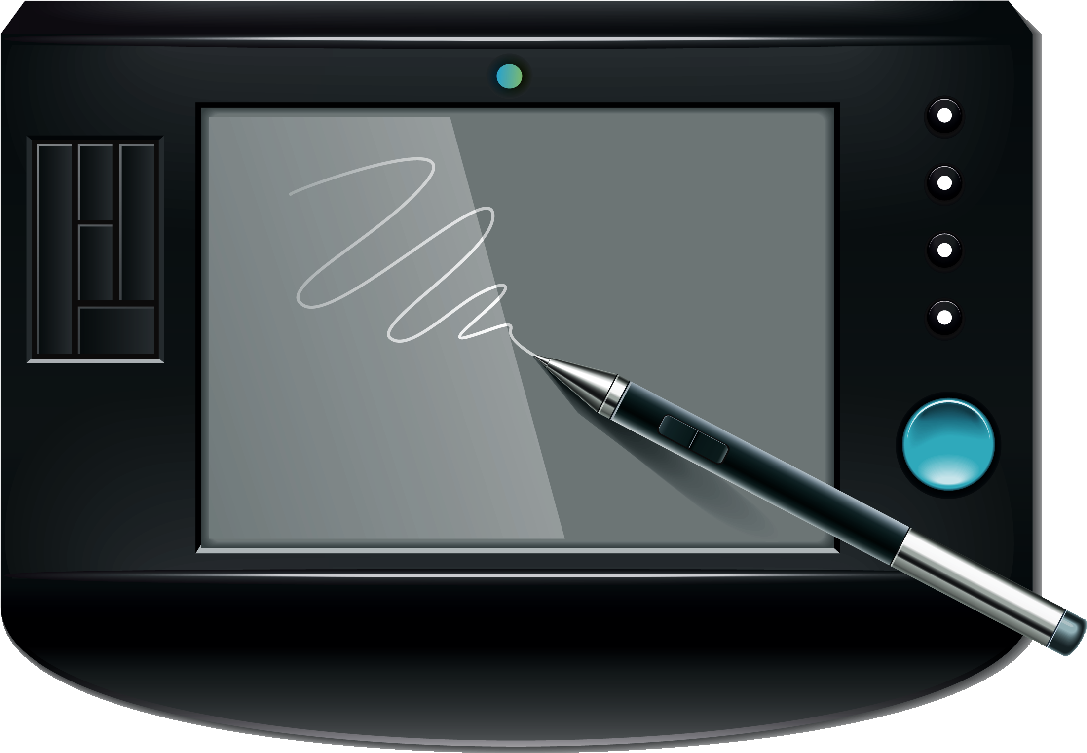 Small Graphics Tablet Png Clipart - Digitizer Tablet Clipart Transparent Png (2310x1644), Png Download
