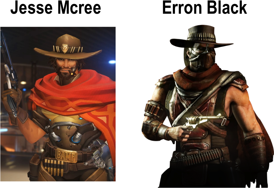 Mortalkombat - Erron Black Jesse Mccree Clipart (1280x720), Png Download