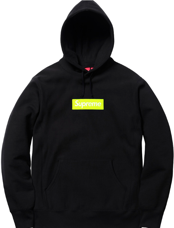 Brand New Fw17 Grey Supreme Box Logo Hoodie Sweatshirt - Hoodie Clipart (676x761), Png Download