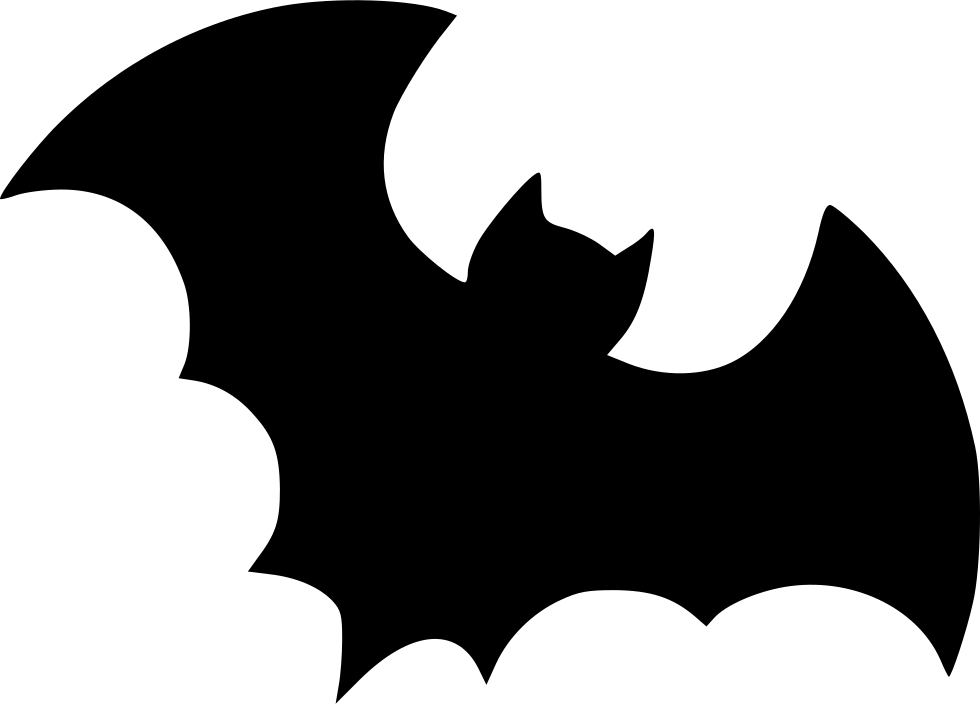 Bat Svg Png Icon Free Download 431008 Onlinewebfonts - Halloween Icon Png Clipart (980x704), Png Download