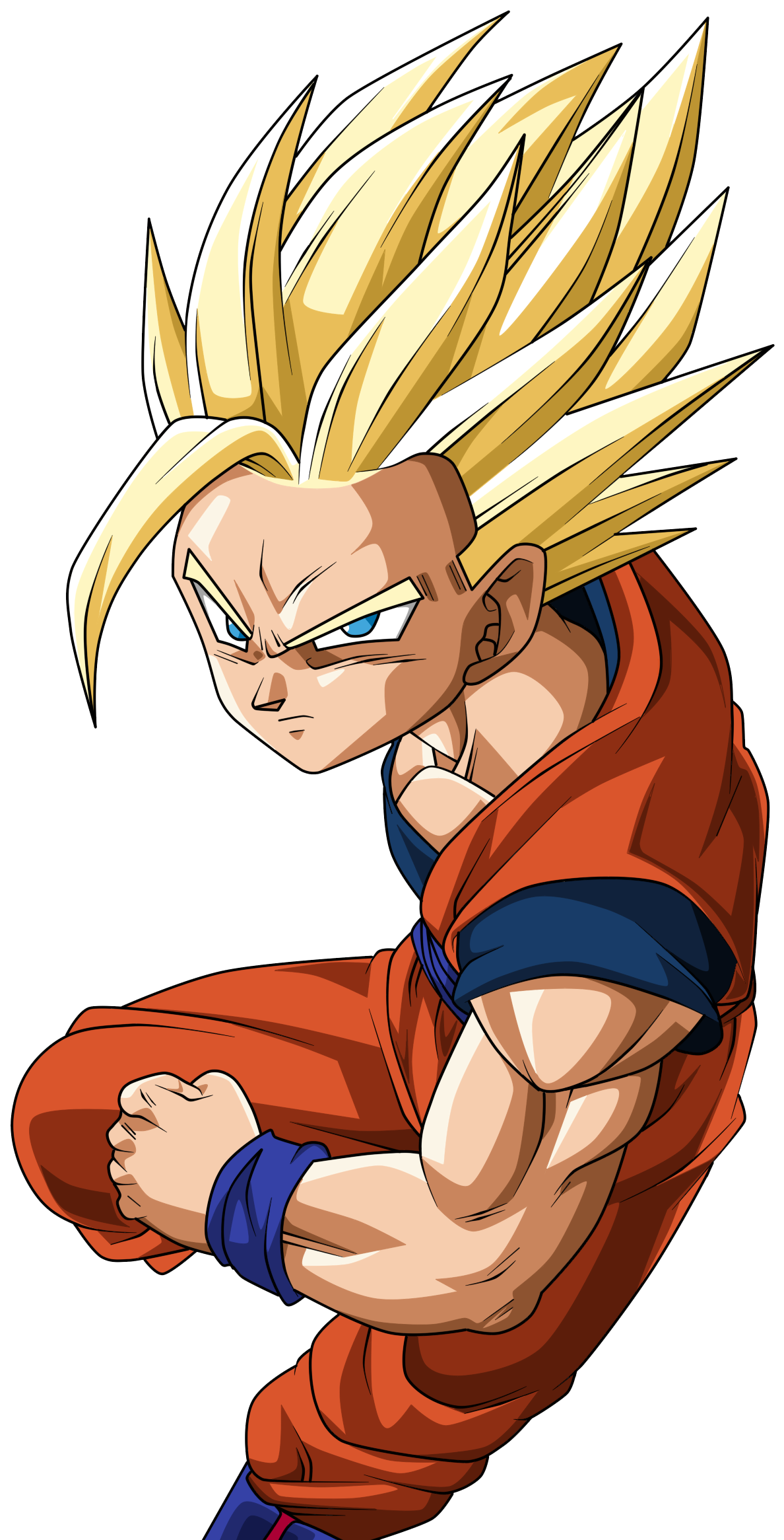 Goku Clipart Super Saiyan2 - Ssj Gohan - Png Download (1300x2332), Png Download