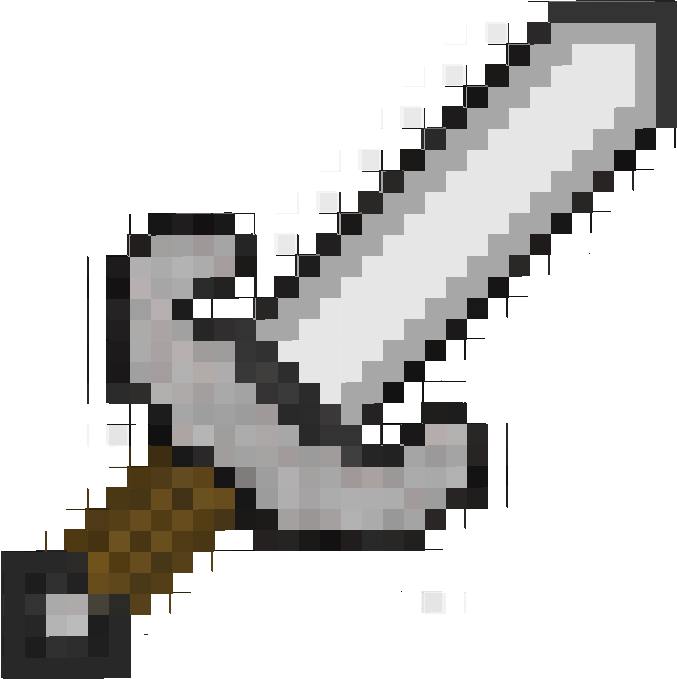 Minecraft Stone Sword Png - Minecraft Sword Clipart (677x679), Png Download