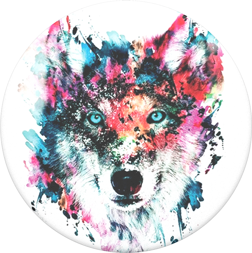 Wolf, Popsockets - Wolf Popsocket Clipart (1000x1000), Png Download