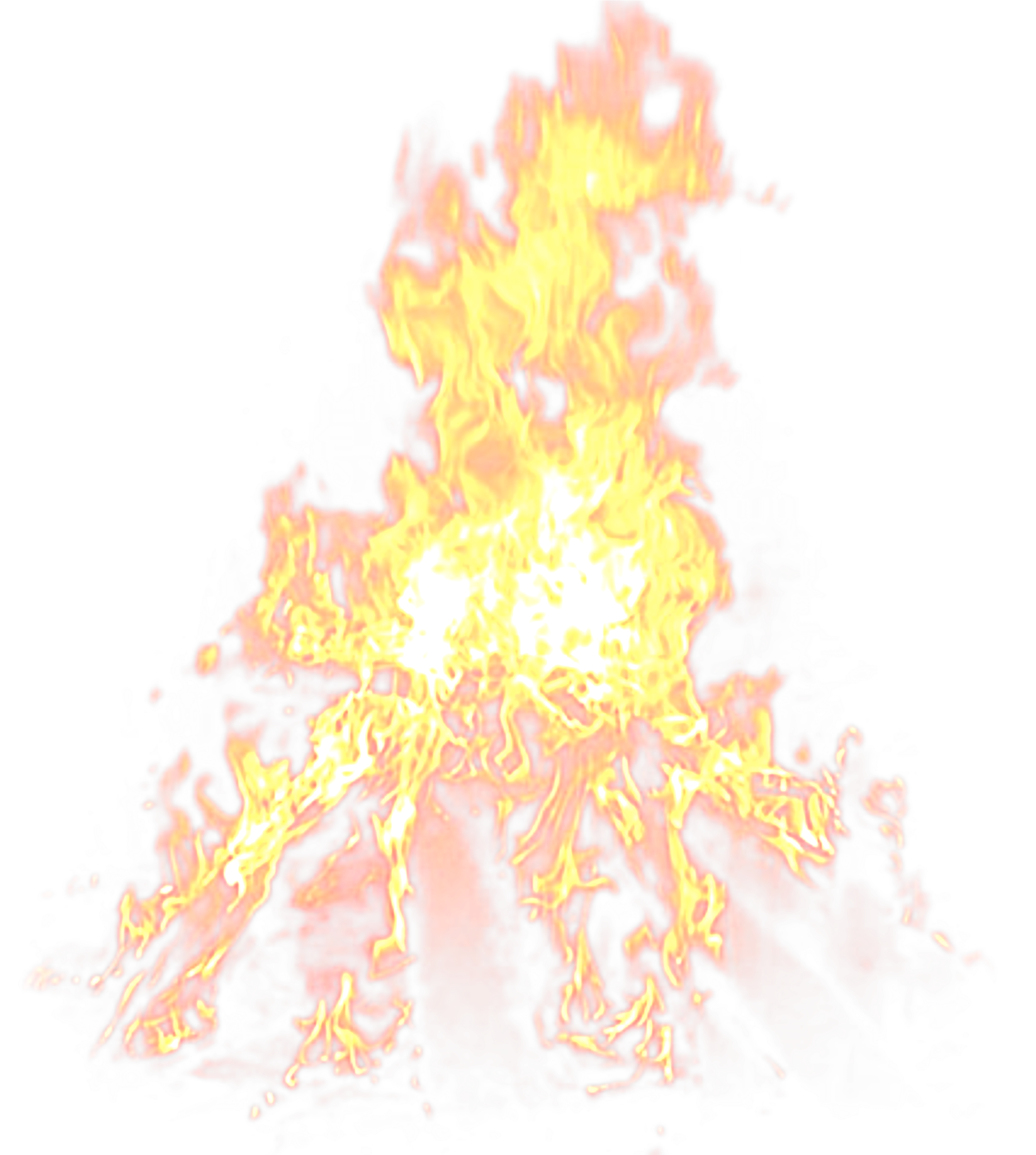 Large Fire Png Clipart (3600x3696), Png Download