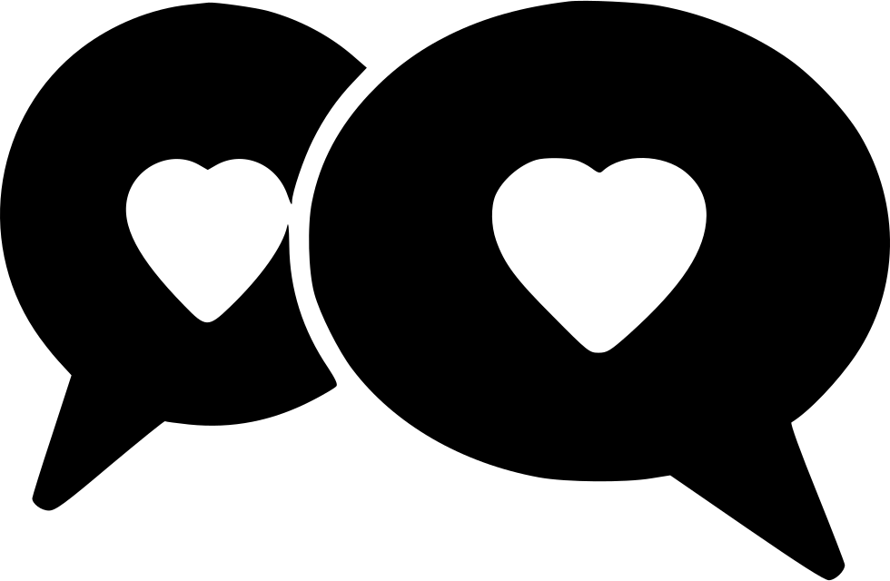 Chat Bubbles Svg Png Icon Free Download 572936 Onlinewebfonts - Heart Clipart (980x640), Png Download