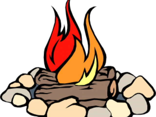 Coloring Page Of Fire Clipart (640x480), Png Download