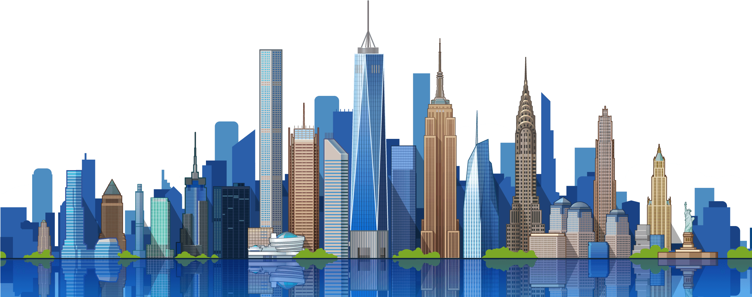 Png Freeuse Salesforce World Tour New York - New York City Clipart (2500x1004), Png Download