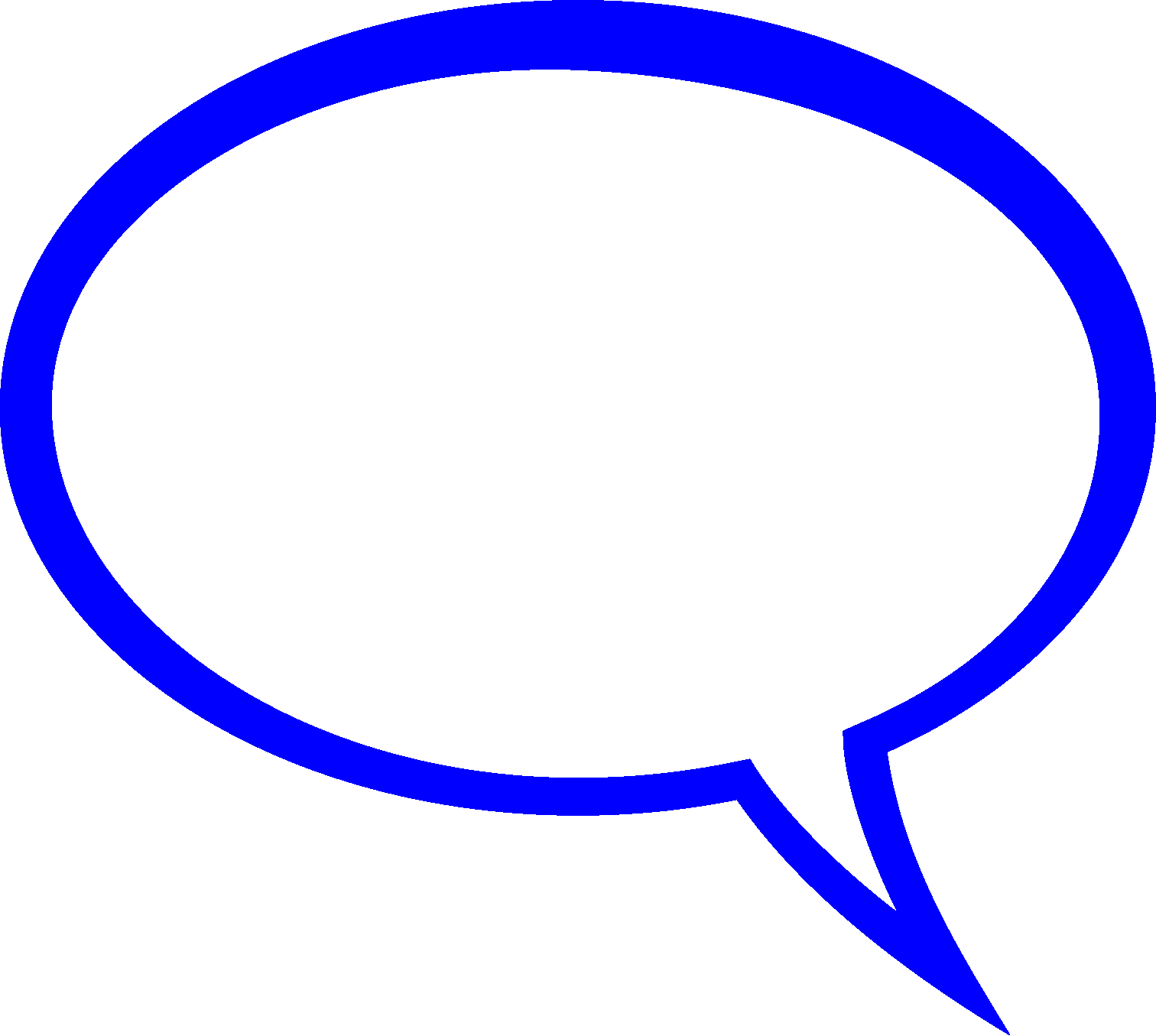 Dialogue Bubble Clipart > > 30,48kb - Saying Clipart - Png Download (1512x1355), Png Download