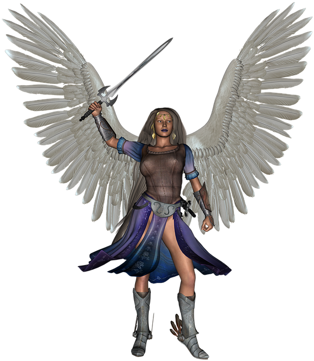 Angel, Fantasy, Warrior, Wings, Model, Fashion, Wing - Angel Warrior Transparent Png Clipart (640x640), Png Download