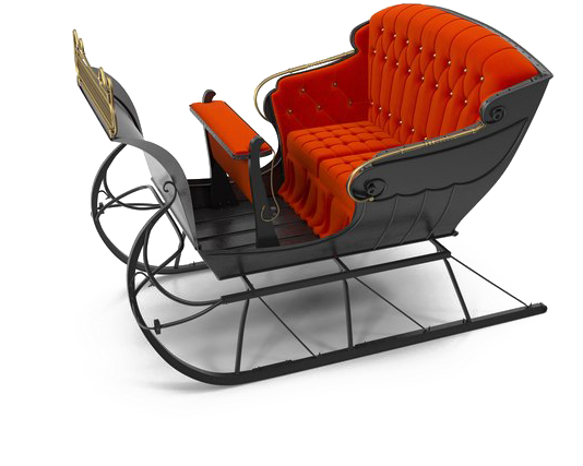 Sleigh Png Transparent Images - Studio Couch Clipart (600x600), Png Download