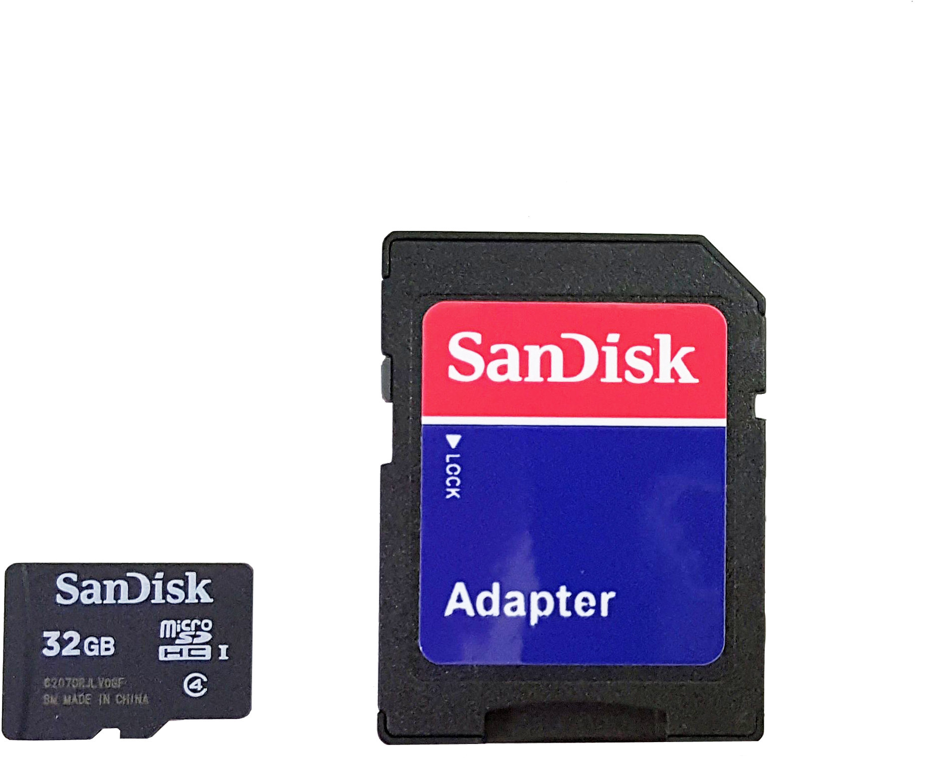 32gb Micro Sd Card With Adapter - Solid-state Drive Clipart (2500x2500), Png Download