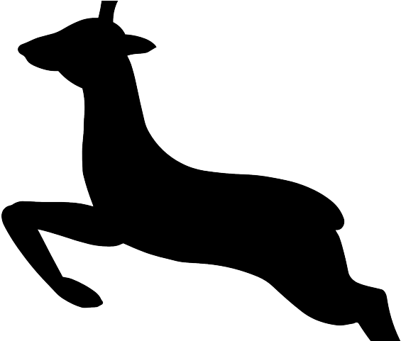 Reindeer Antlers Clipart - Black Png Reindeer Clipart Transparent Png (640x480), Png Download