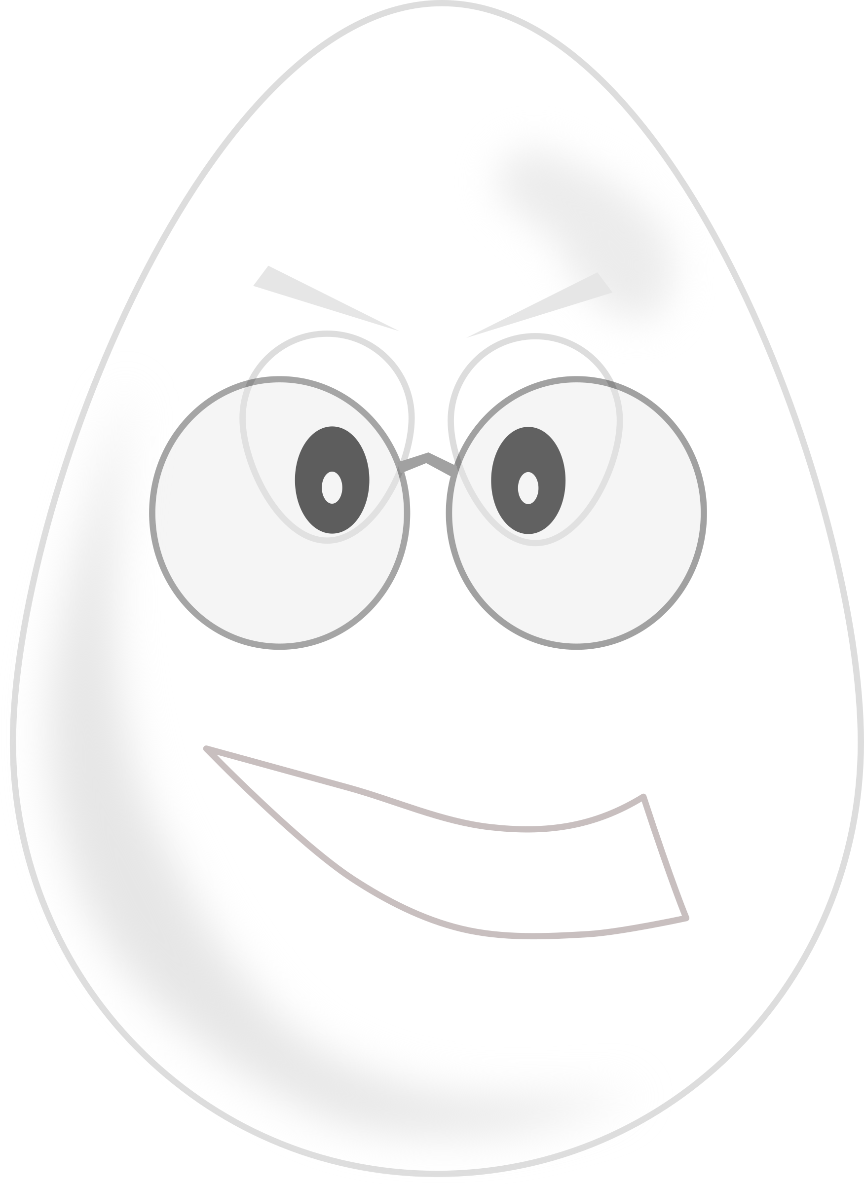 This Free Icons Png Design Of Egg Wear Glasses Clipart (1751x2400), Png Download