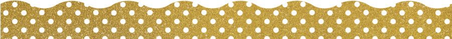 Clingy Thingies Gold Shimmer With White Polka Dots - Gold Polka Dot Border Clipart (900x900), Png Download