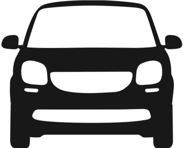 Car Front Silhouette Png Clipart (640x480), Png Download