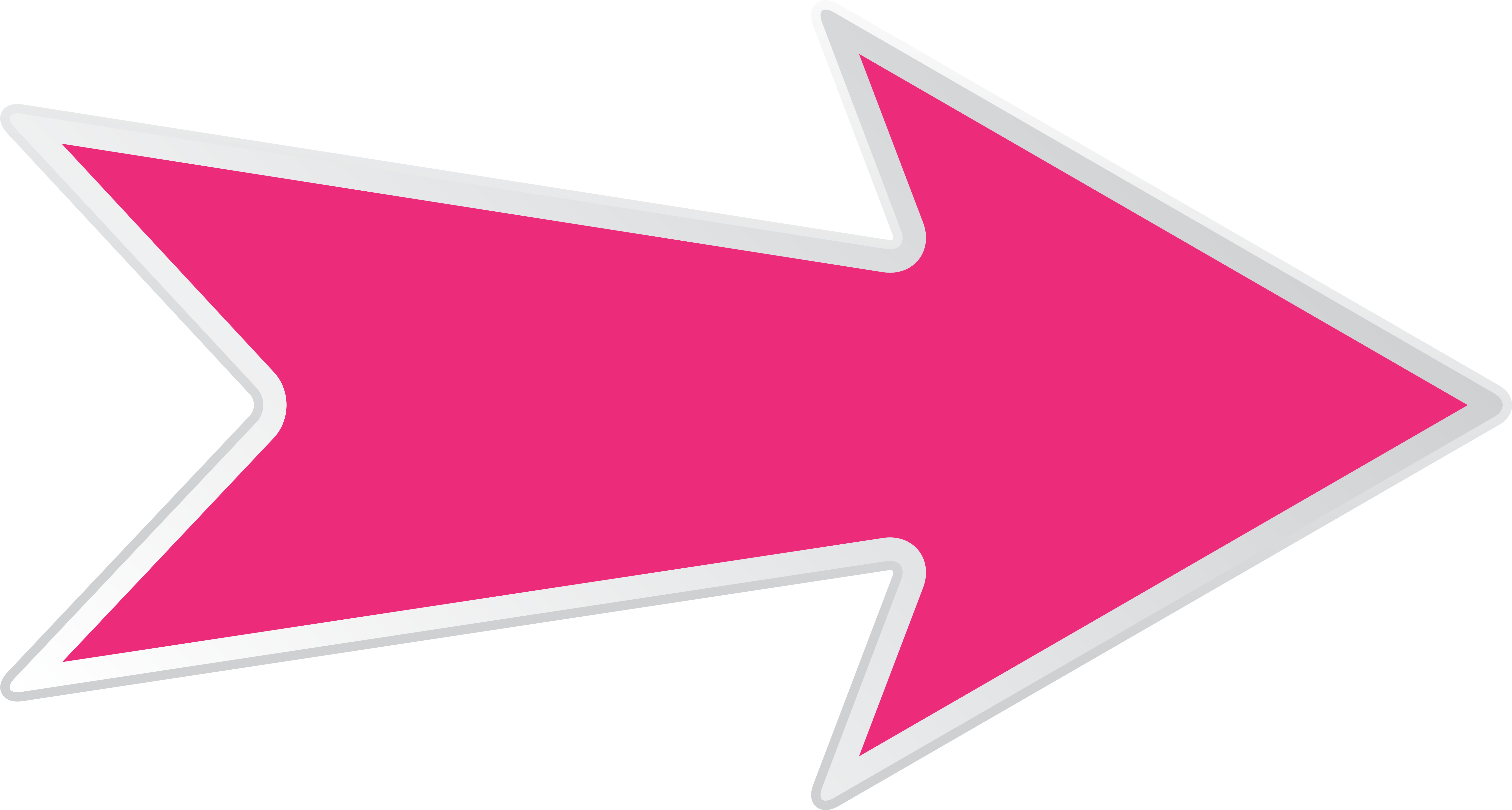 Arrow Pink Right Transparent Png Clip Art Image Gallery - Transparent Background Pink Arrow Png (6273x3361), Png Download