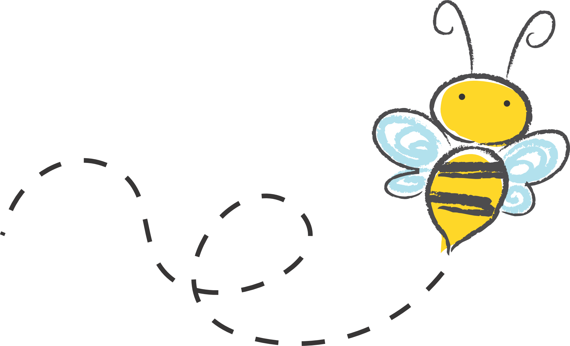 Bumble Bee Download Bee Clip Art Free Clipart Of Honey - Bees Buzzing Clipart - Png Download (1000x607), Png Download