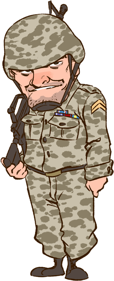 Soldier Clip Art Silhouette Free - Army - Png Download (600x1064), Png Download