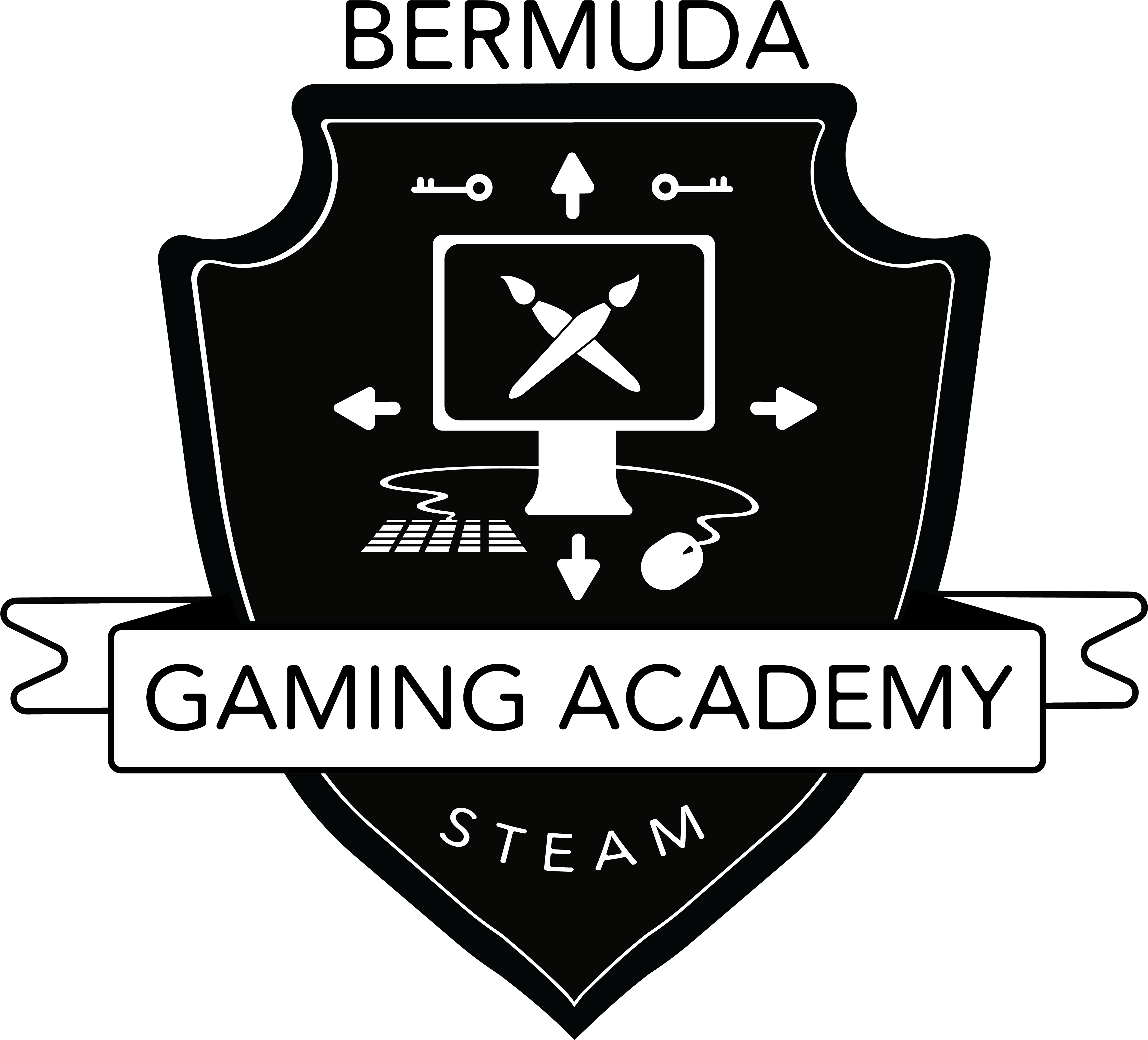Bermuda Gaming Academy Logo1-01 - Emblem Clipart (4627x4297), Png Download