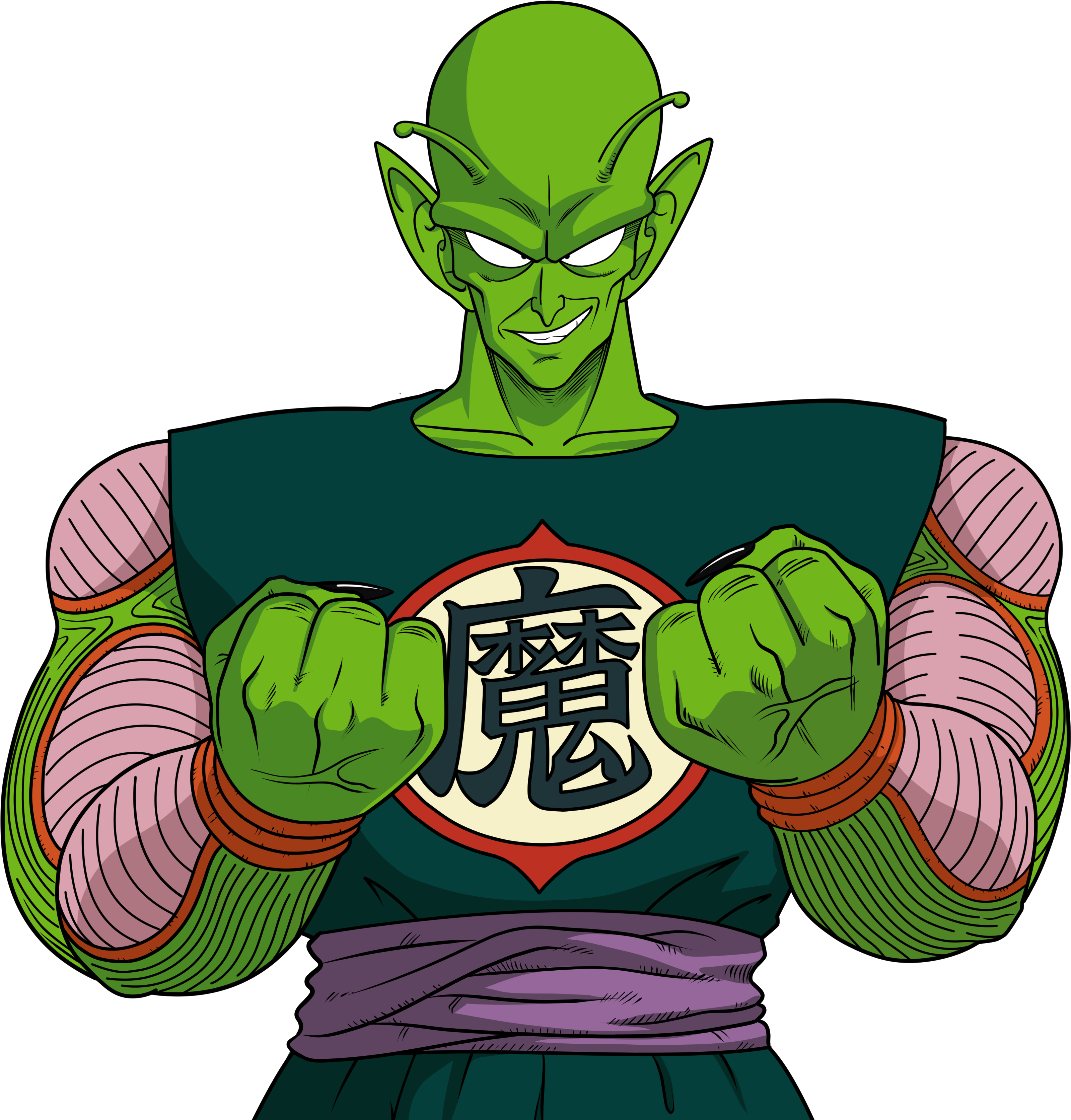 Piccolo, Goten Y Trunks - Piccolo Daimao Dragon Ball Clipart (3383x3513), Png Download