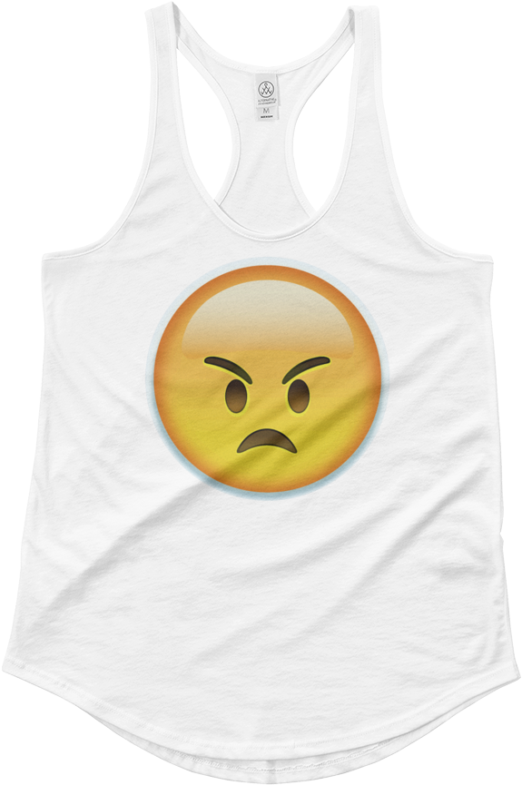 Women's Emoji Tank Top - Smiley Clipart (1000x1000), Png Download