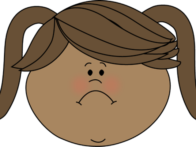 Sadness Clipart Angry Face - Girl Carrying Books Clipart - Png Download (640x480), Png Download