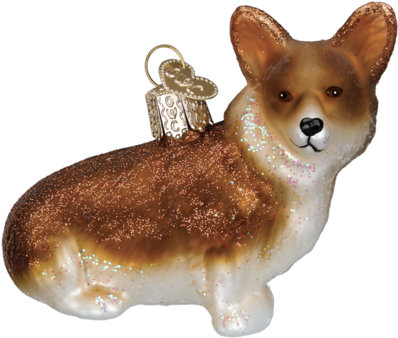 Old World Christmas Pembroke Welsh Corgi Glass Blown - Pembroke Welsh Corgi Clipart (640x640), Png Download