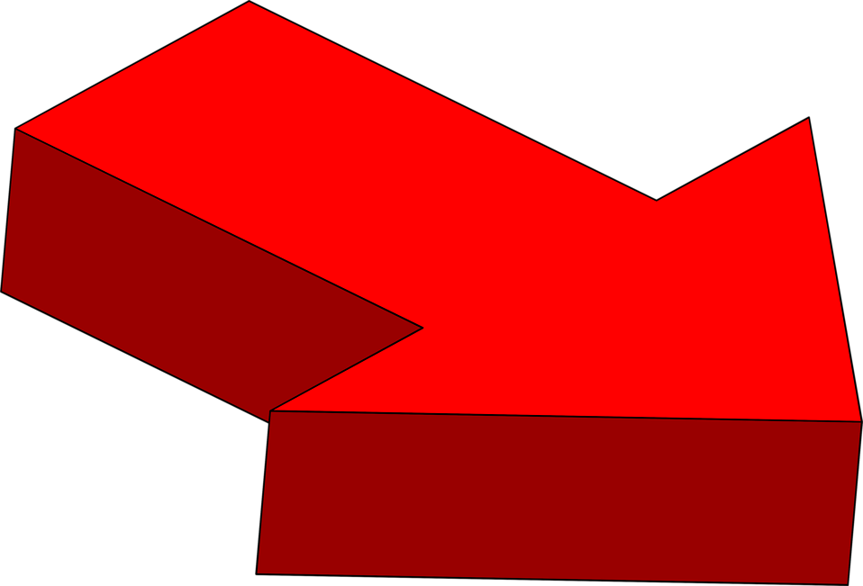 Free Stock Photos - 3d Red Arrow Transparent Clipart (958x651), Png Download