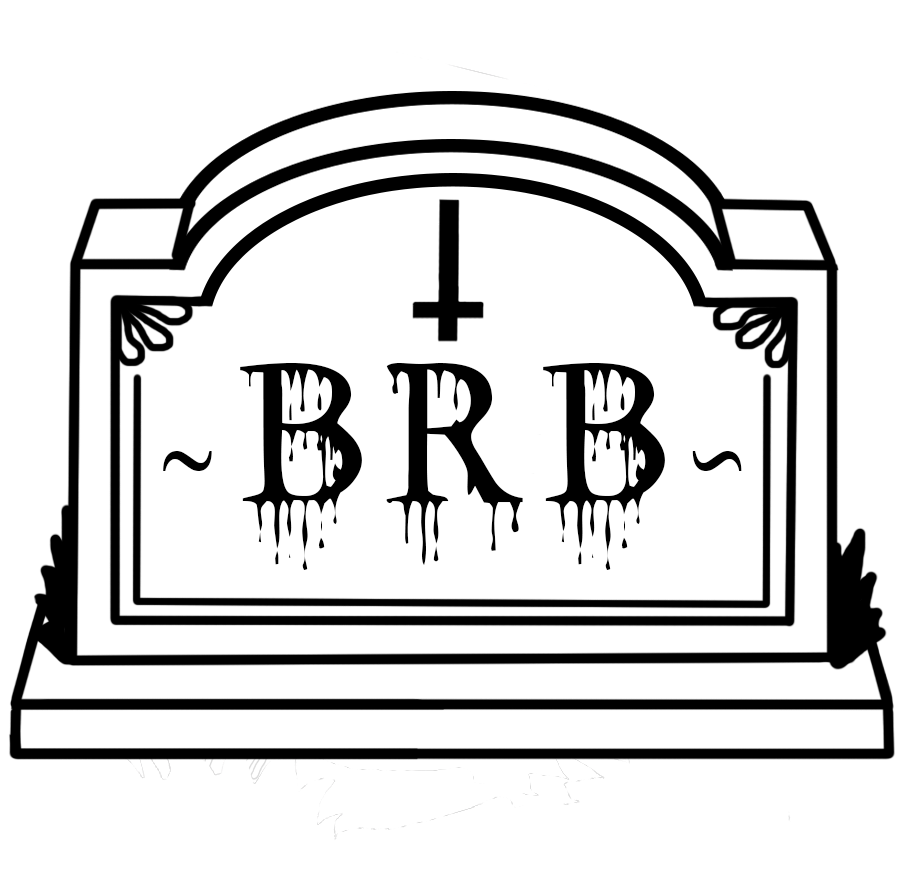 Death Rip Grave Brb Iwanttodie Angelcore Blackandwhite Clipart (905x874), Png Download