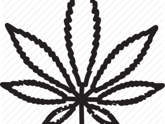 Drawn Cannabis Spliff - Marijuana Icon Transparent Clipart (640x480), Png Download
