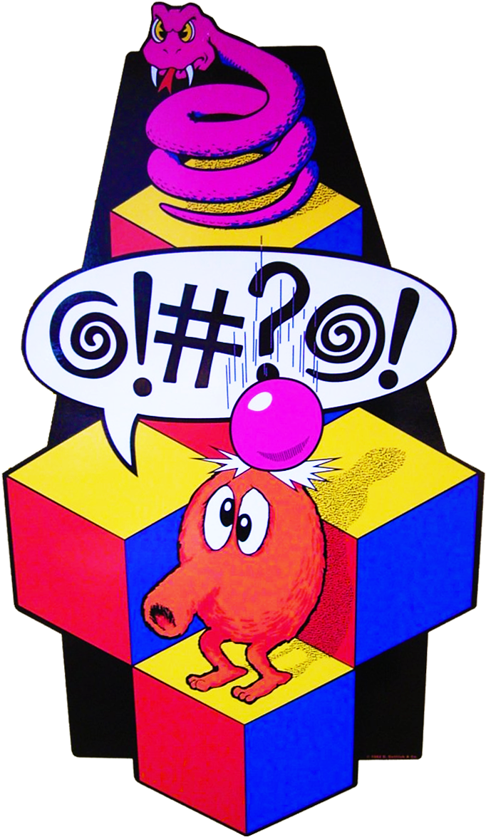 Cabinet Executive Cliparts - Q * Bert Side Art - Png Download (961x1280), Png Download