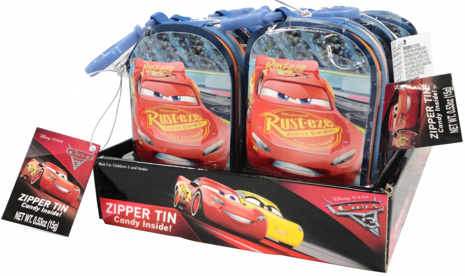 Disney Cars 3 Zipper Tin Disney Cars 3 Zipper Tin - Bag Clipart (1500x889), Png Download