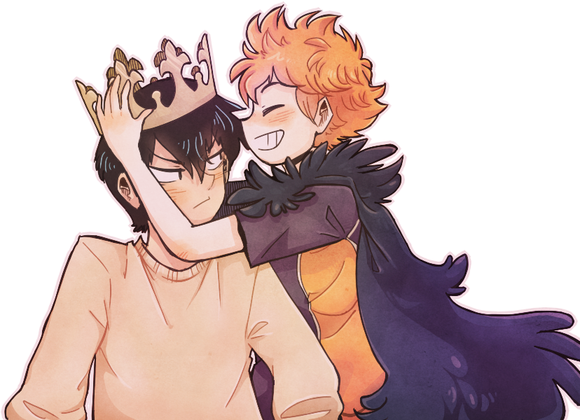 Cute, Yaoi, Haikyuu, Kagehina, Hinata X Kageyama - Kageyama X Hinata Transparent Clipart (839x604), Png Download