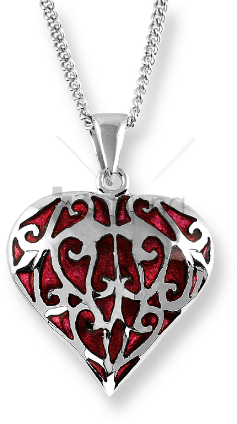 Free Png Nle Barr Designs Fine Enamels Silver Heart - Locket Clipart (480x857), Png Download