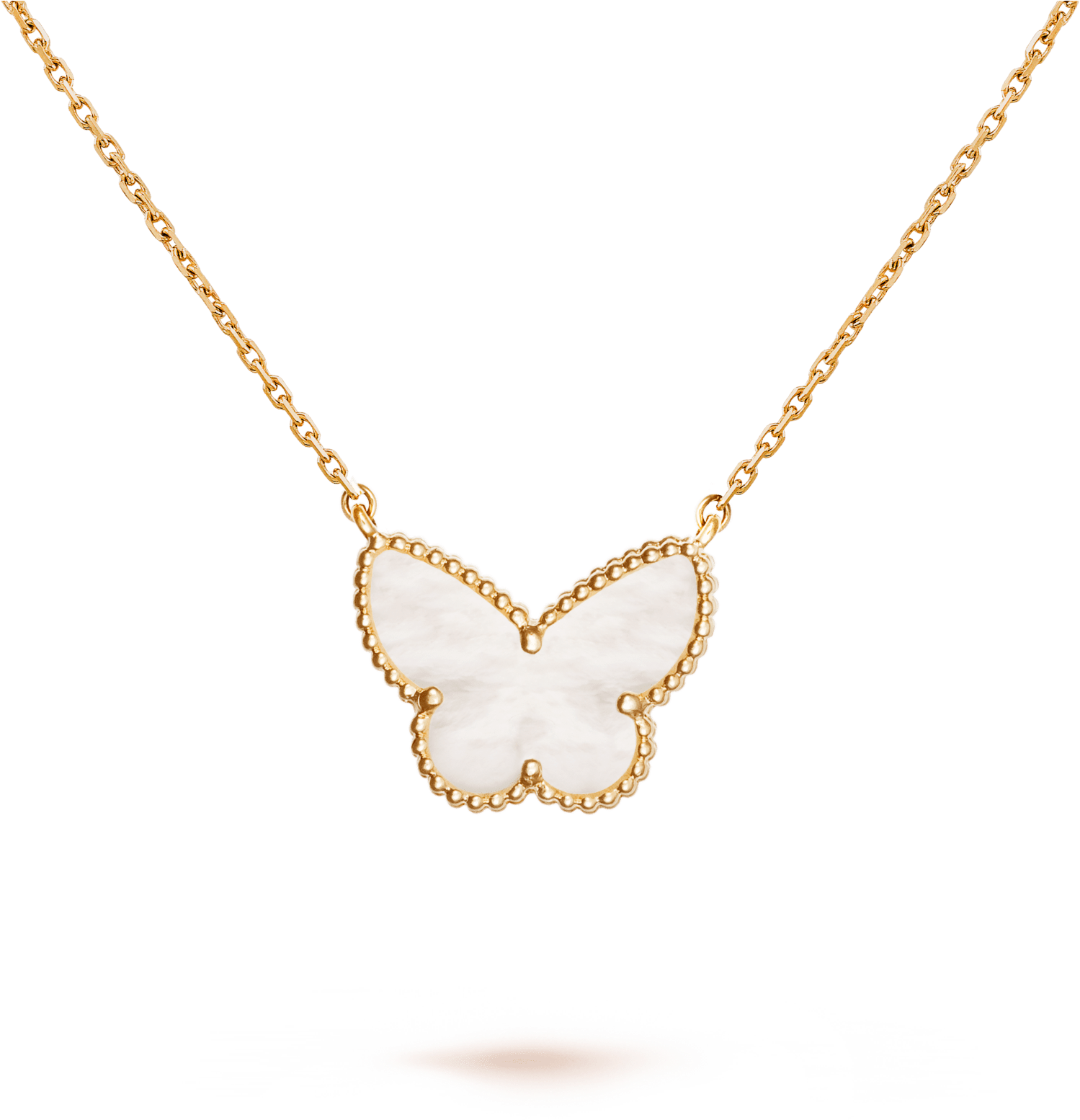 Lucky Alhambra Butterfly Pendant, - Necklace Clipart (2000x2000), Png Download