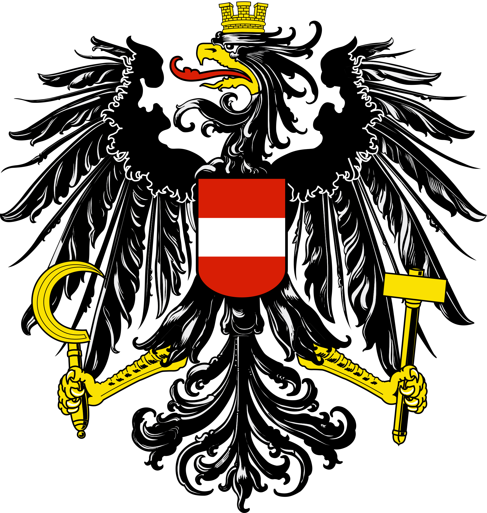 Austrian Coat Of Arms - Brasao De Armas Da Austria Clipart (2000x2110), Png Download