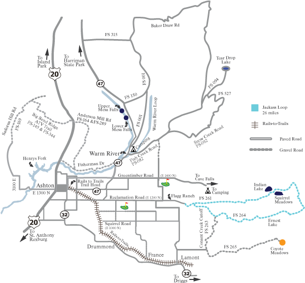 Jackass Loop - 26 Miles - Map Clipart (624x596), Png Download
