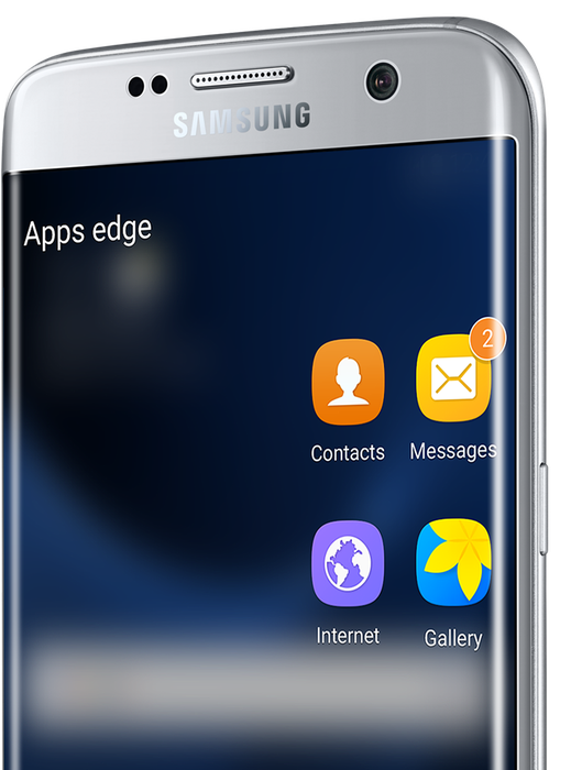 Samsung Galaxy S7 - Edge Panel Transparent Clipart (582x750), Png Download
